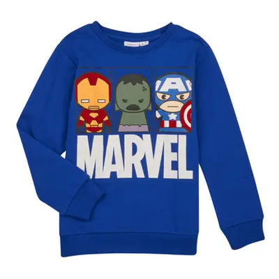 Name it NMMJEBIN MARVEL SWEAT boys's Children's sweatshirt in Blue