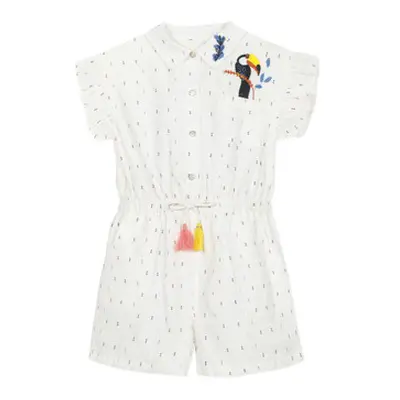 Catimini LUCIUS girls's Children's Jumpsuit in White