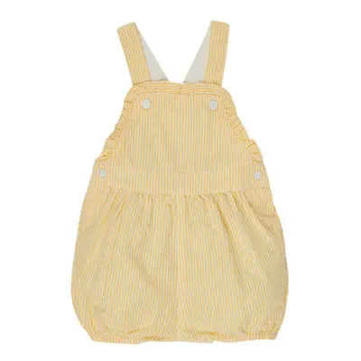 Petit Bateau MERINE girls's Children's Jumpsuit in Yellow