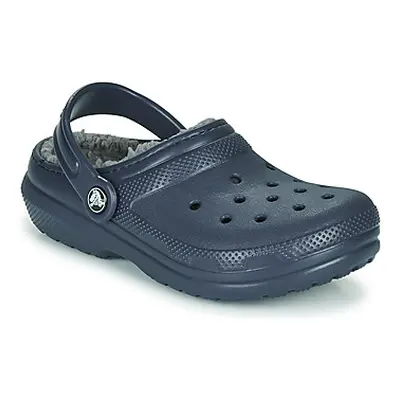 Crocs CLASSIC LINED CLOG K girls's Children's Clogs (Shoes) in Blue