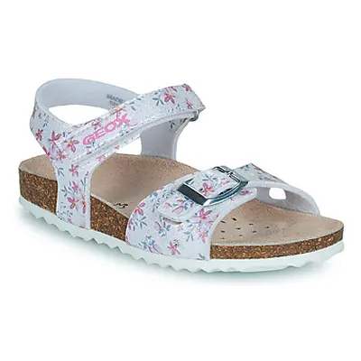 Geox J ADRIEL GIRL C girls's Children's Sandals in Silver