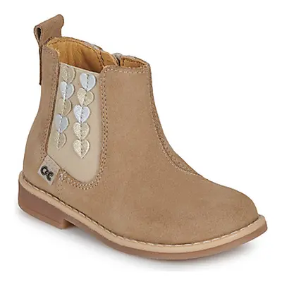 Citrouille et Compagnie EELIA girls's Children's Mid Boots in Beige