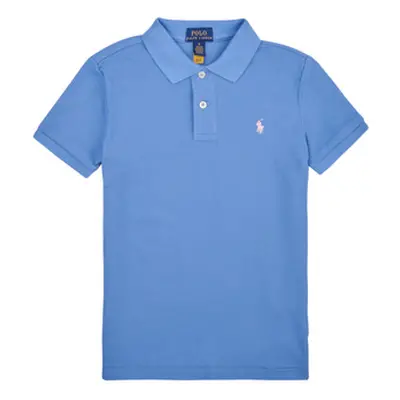 Polo Ralph Lauren SLIM POLO-TOPS-KNIT boys's Children's polo shirt in Blue