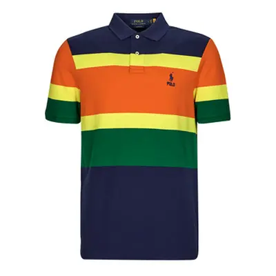 Polo Ralph Lauren SSKCCLSM5-SHORT SLEEVE-POLO SHIRT men's Polo shirt in Multicolour