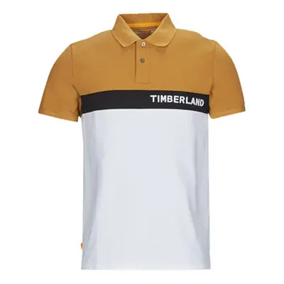 Timberland SS Millers River Colourblock Polo Reg men's Polo shirt in White