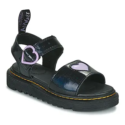 Dr. Martens MARLOWE HEARTS J girls's Children's Sandals in Black