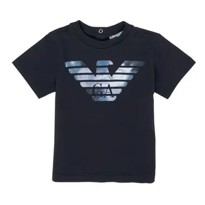 Emporio Armani 6HHTA9-1JDXZ-0920 boys's Children's T shirt in Blue