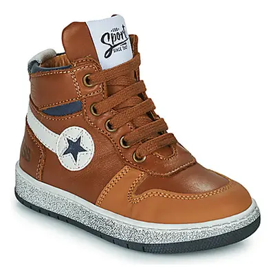 GBB LANDER boys's Children's Shoes (High-top Trainers) in Brown