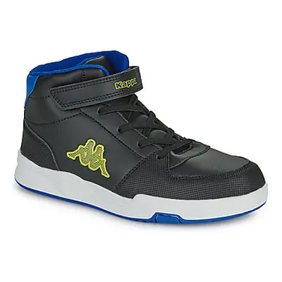 Kappa OSCAR MID KID EV boys's Children's Shoes (High-top Trainers) in Black