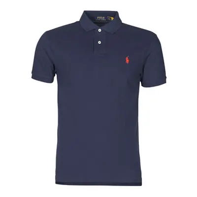 Polo Ralph Lauren POLO AJUSTE SLIM FIT EN COTON BASIC MESH men's Polo shirt in Marine