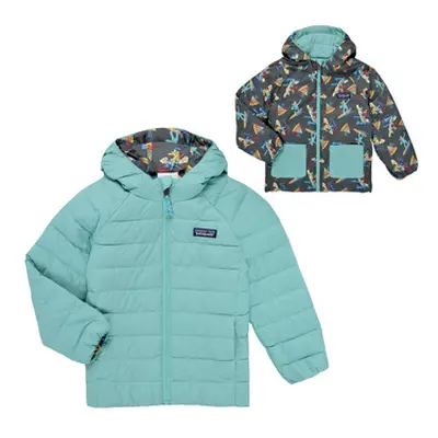 Patagonia REVERSIBLE DOWN SWEATER HOODY boys's Children's Jacket in Blue