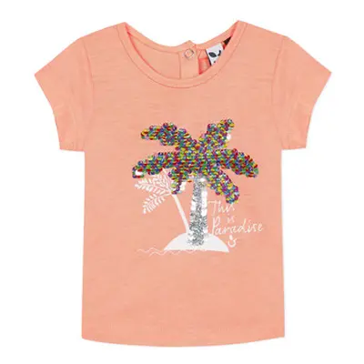 3 Pommes EMMA girls's Children's T shirt in Pink