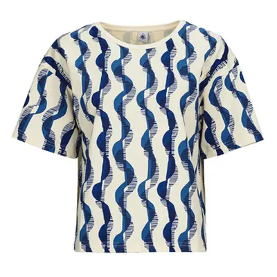 Petit Bateau MC COL ROND women's T shirt in Multicolour