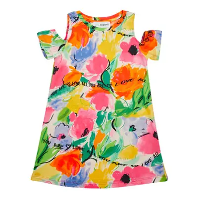 Desigual VEST_CAMPO girls's Children's dress in Multicolour