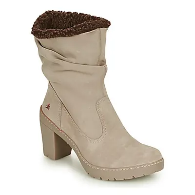 Art TRAVEL women's Low Ankle Boots in Beige