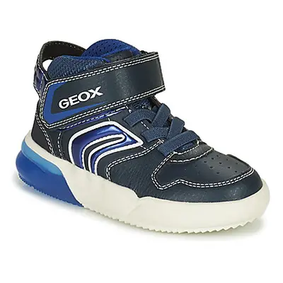 Geox J GRAYJAY BOY A boys's Children's Shoes (High-top Trainers) in Blue