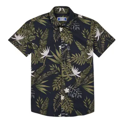 Jack & Jones JPRBLATROPIC RESORT SHIRT S/S RELA boys's Children's Short sleeved Shirt in Multico