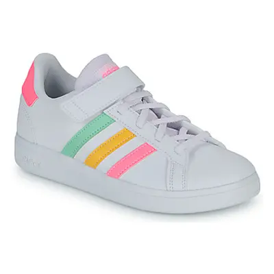 Adidas GRAND COURT 2.0 EL girls's Children's Shoes (Trainers) in White