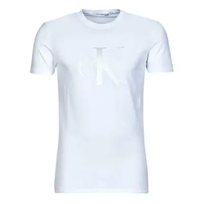 Calvin Klein Jeans MONOLOGO TEE men's T shirt in Blue