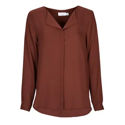 Vila VILUCY L/S SHIRT women's Blouse in Red