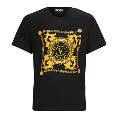 Versace Jeans Couture GAHF07 men's T shirt in Black