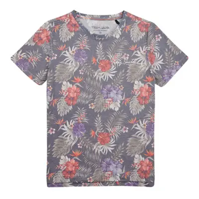 Teddy Smith T-FLOWERS MC JR boys's Children's T shirt in Multicolour