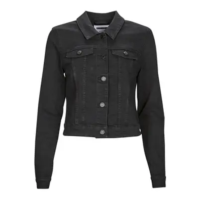 Noisy May NMDEBRA L/S BLACK DENIM JACKET NOOS women's Denim jacket in Black