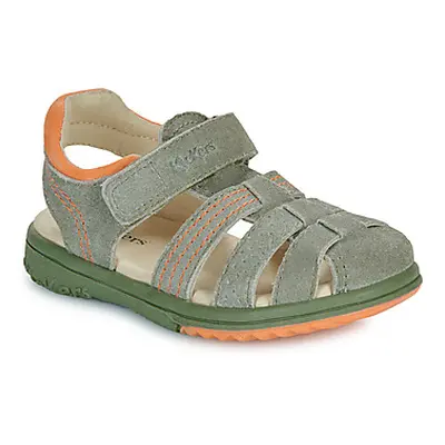 Kickers PLATINIUM boys's Children's Sandals in Green