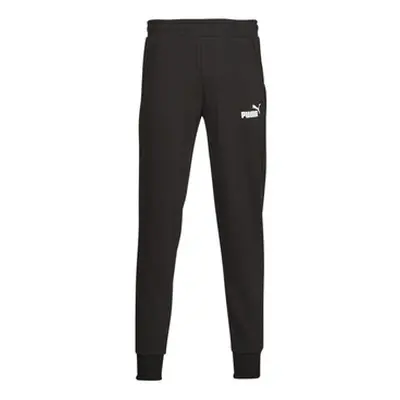 Puma ESS LOGO PANTS FL CL men's Sportswear in Black