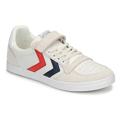 Hummel SLIMMER STADIL LEATHER LOW JR girls's Children's Shoes (Trainers) in White