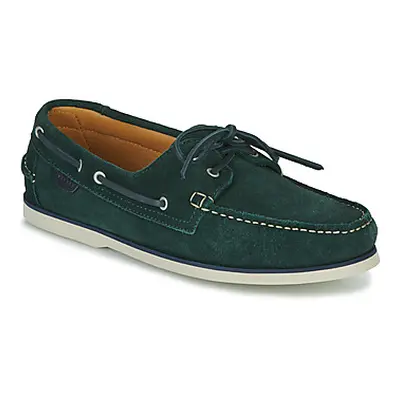 Pellet VENDEE men's Boat Shoes in Green