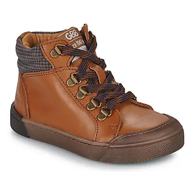 GBB POPI boys's Children's Shoes (High-top Trainers) in Brown