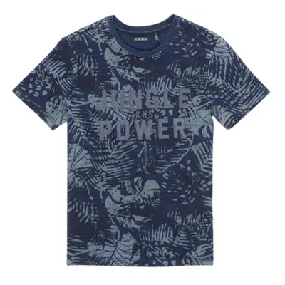 Ikks XS10153-46-C boys's Children's T shirt in Blue