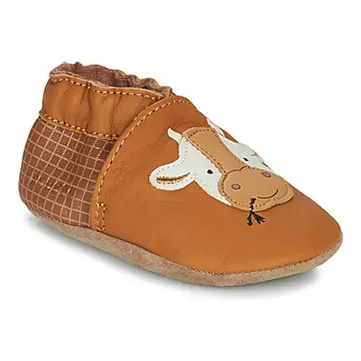 Robeez FUNNY COW boys's Children's Slippers in Brown