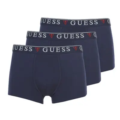 Guess BRIAN BOXER TRUNK PACK X4 men's Boxer shorts in Marine