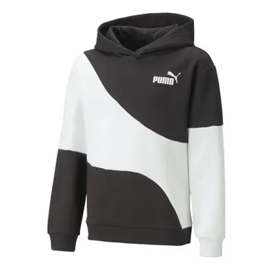 Puma PUMA POWER CAT HOODIE FL B boys's Children's sweatshirt in Black