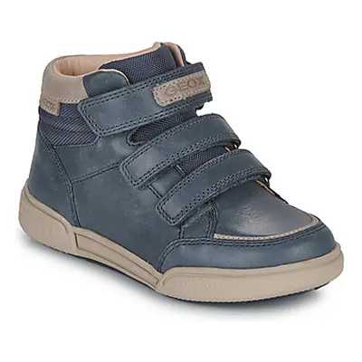 Geox J POSEIDO BOY B boys's Children's Shoes (High-top Trainers) in Blue