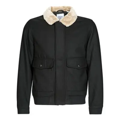 Jack & Jones JJTOM WOOL BOMBER men's Jacket in Black