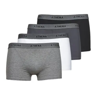 Athena BASIC COTON X4 men's Boxer shorts in Multicolour