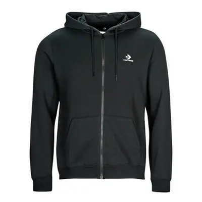 Converse GO-TO EMBROIDERED STAR CHEVRON FULL-ZIP HOODIE men's Sweatshirt in Black