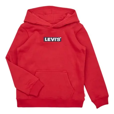 Levis LVN BOXTAB PULLOVER HOODIE boys's Children's sweatshirt in Red