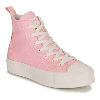 Converse CHUCK TAYLOR ALL STAR LIFT-SUNRISE PINK/SUNRISE PINK/VINTAGE WHI women's Shoes (High-to