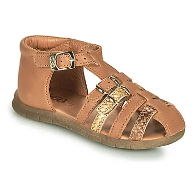 GBB PERLE girls's Children's Sandals in Brown