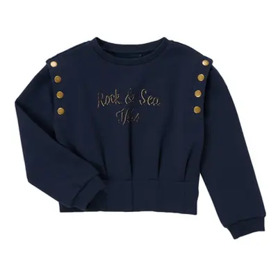 Ikks GRENAT girls's Children's Sweatshirt in Blue