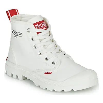 Palladium PAMPA HI DU C women's Shoes (High-top Trainers) in White