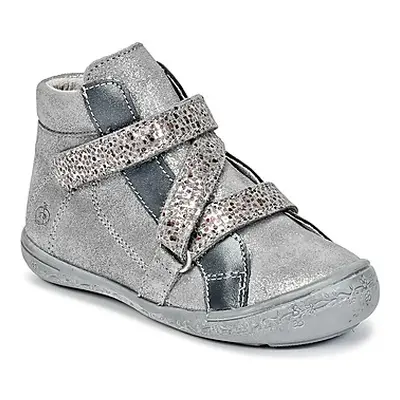 Citrouille et Compagnie HISSOU girls's Children's Shoes (High-top Trainers) in Silver