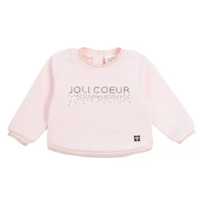 Carrément Beau Y95254-44L girls's Children's Sweatshirt in Pink