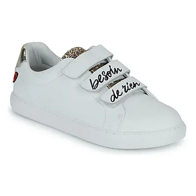 Bons baisers de Paname EDITH BESOIN DE RIEN ENVIE DE TOI women's Shoes (Trainers) in White