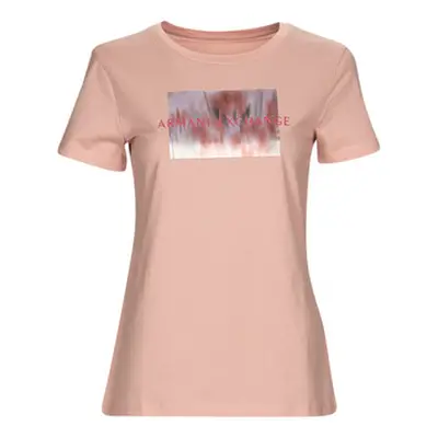 Armani Exchange 3RYTEL women's T shirt in Pink