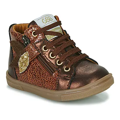 GBB VALA girls's Children's Shoes (High-top Trainers) in Brown